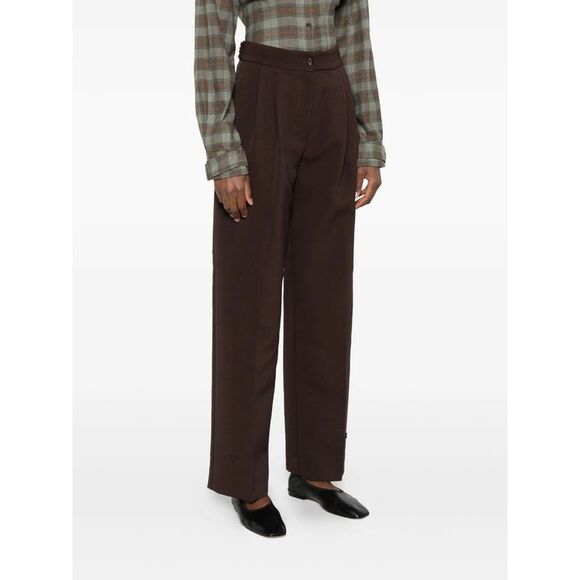 The Frankie Shop Brown Trousers - High-Waisted Trousers Women